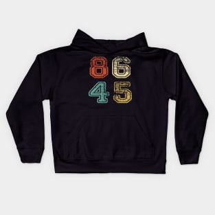 Vintage 86 45 Anti Trump Kids Hoodie